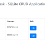 Flask CRUD Application With SQLite