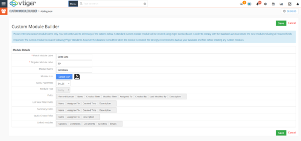 Custom Module Builder - VTiger Experts