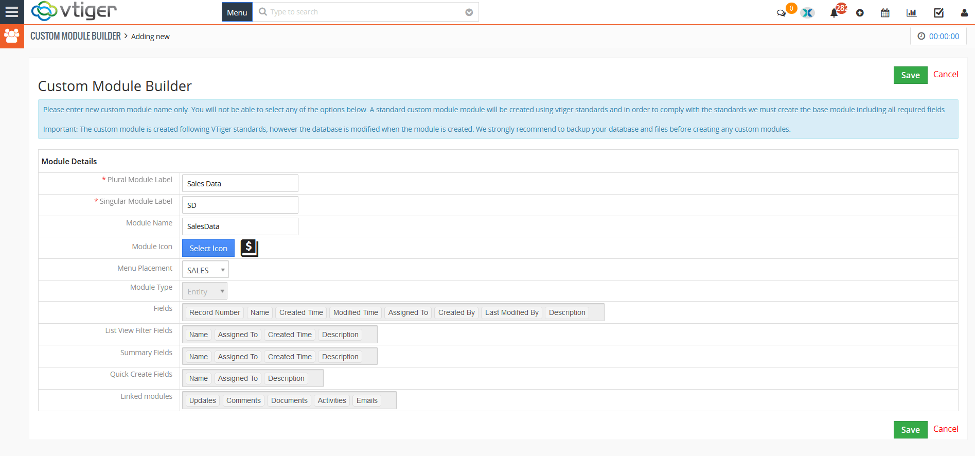 Crear un módulo personalizado