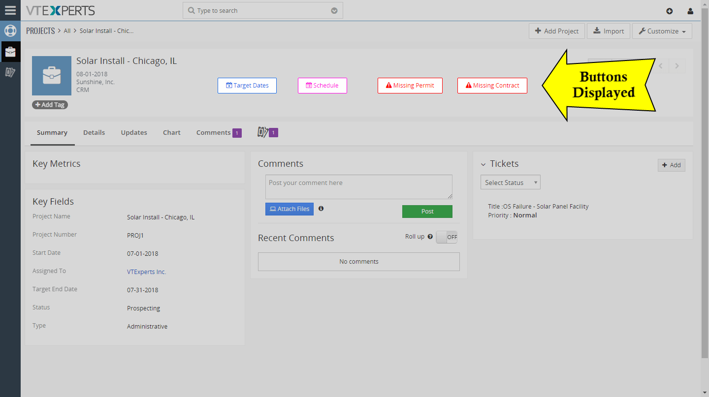 Custom Buttons Extension for VTiger