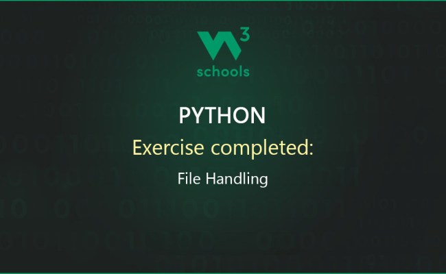 Completed Exercise: Python File Handling