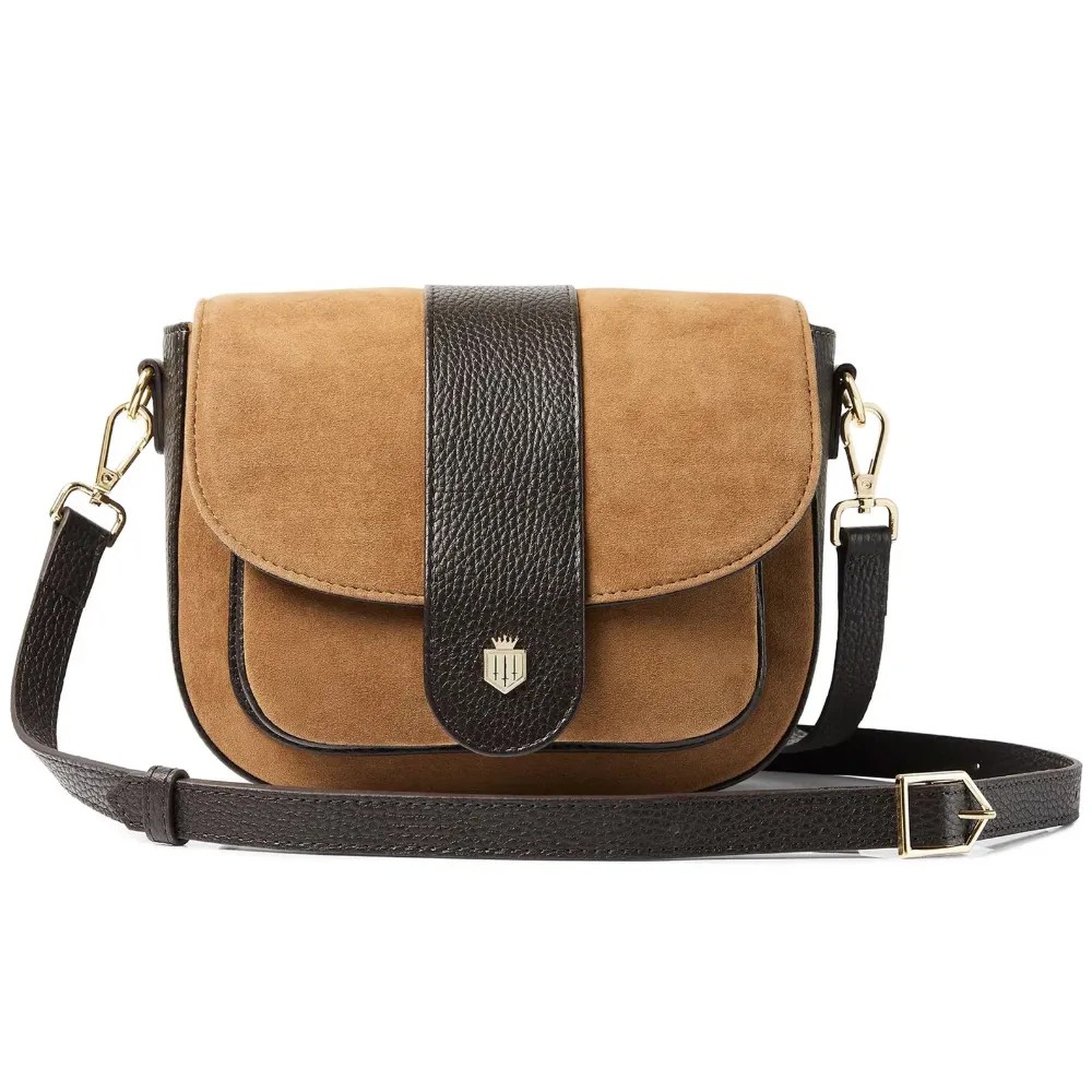 Fairfax & Favor Highcliffe Handbag Tan Suede