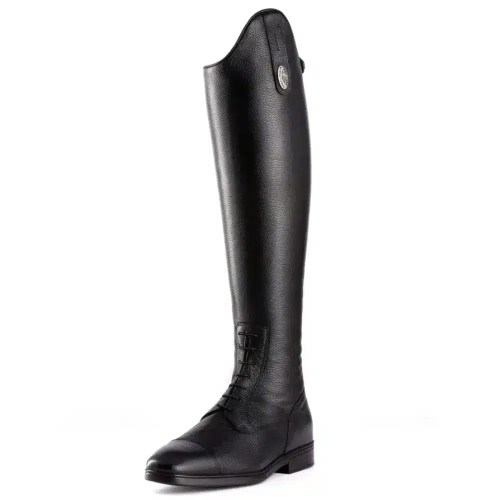 De Niro Leather Long Riding Boot Quick Black