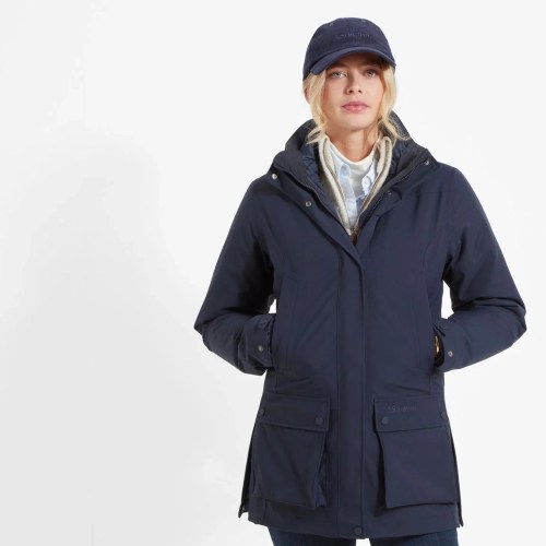 Schoffel Ladies Uppingham 3 in 1 Waterproof Coat Navy