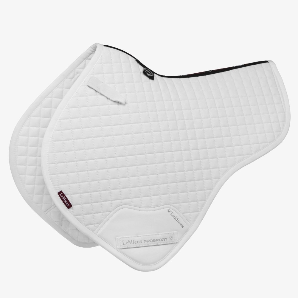LeMieux Cotton Close Contact Half Square Saddlepad White