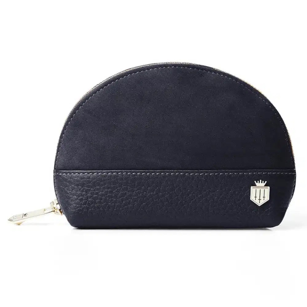 Fairfax & Favor Chiltern Coin Purse Navy Suede