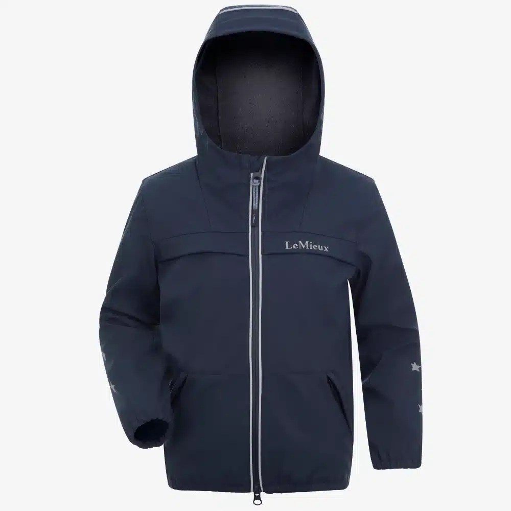 LeMieux Childrens Mini Milo Waterproof Jacket Navy