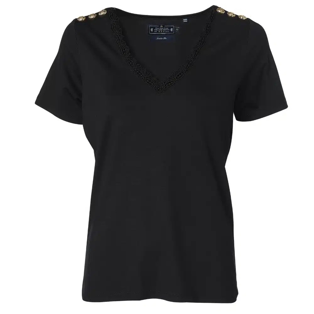 Holland Cooper Ladies Amelia Tee Black