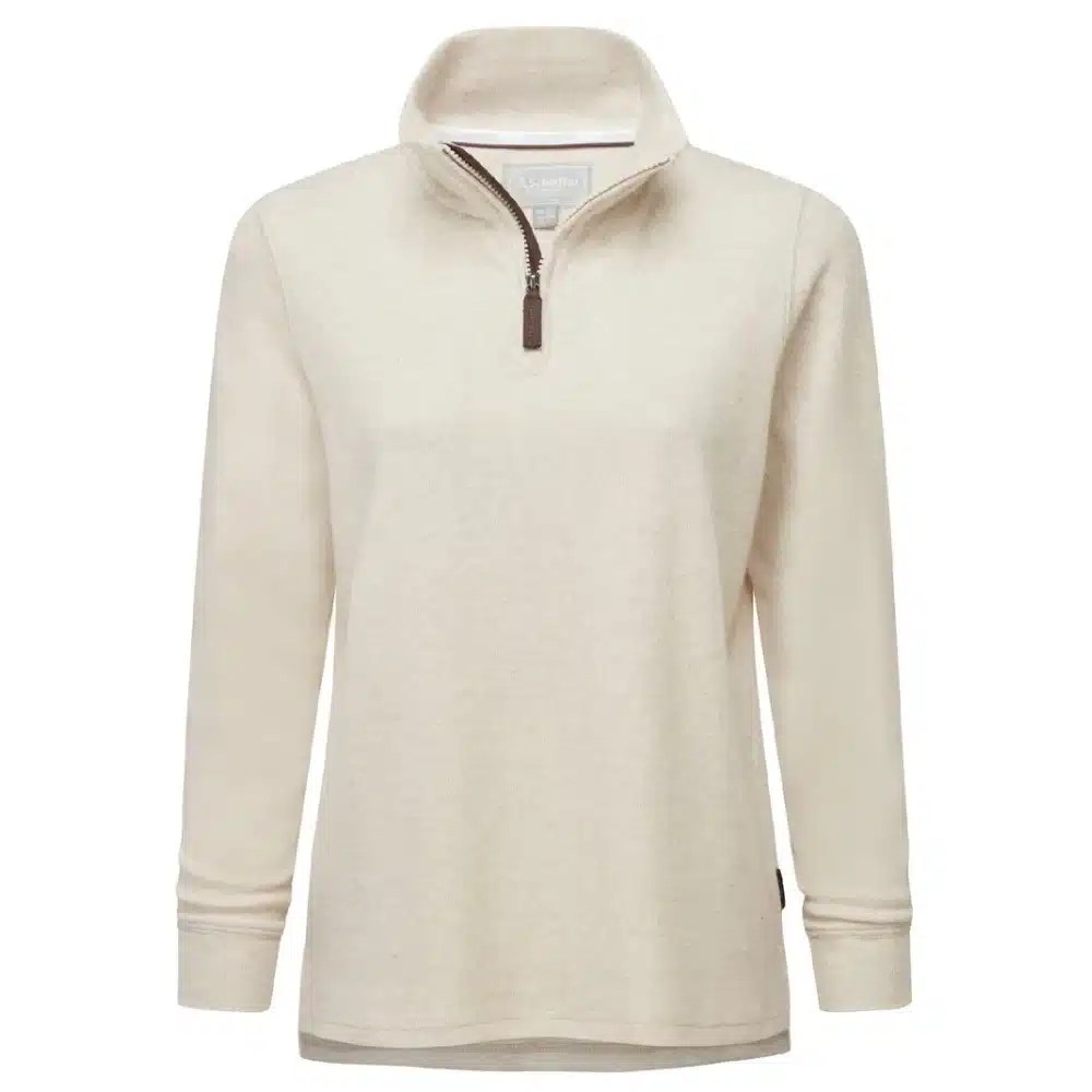 Schoffel Ladies Appletree bay Quarter Zip Sweatshirt Oat