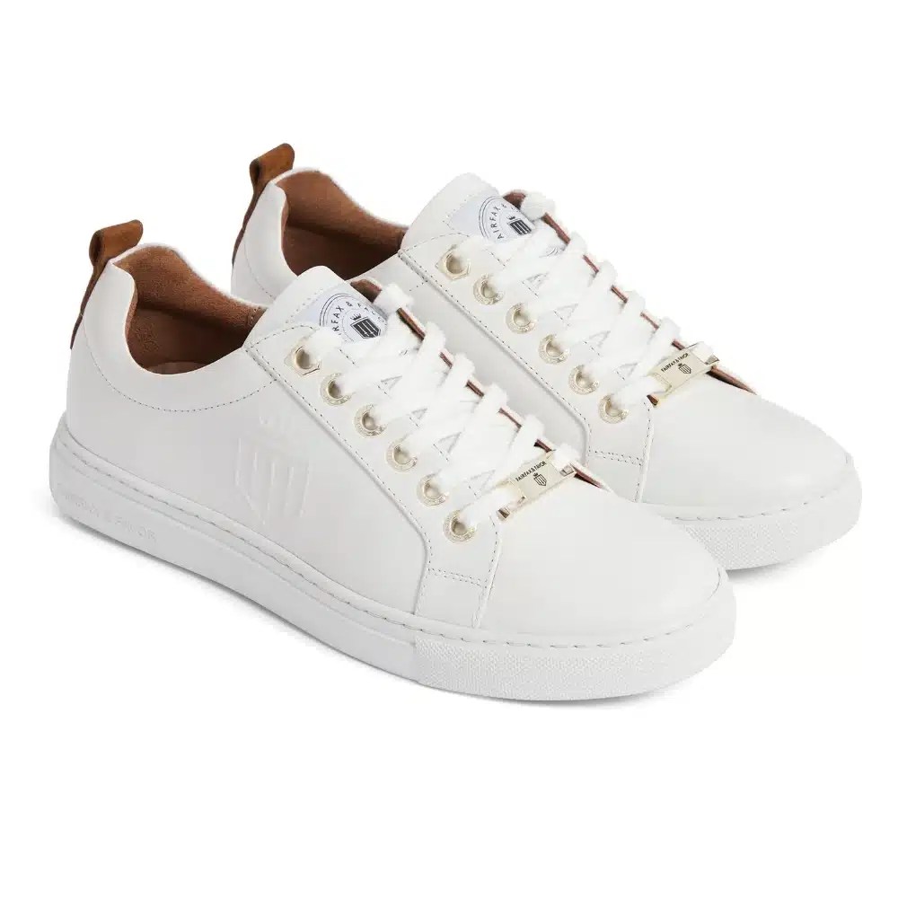 Fairfax & Favor Ladies Finchley Trainer White