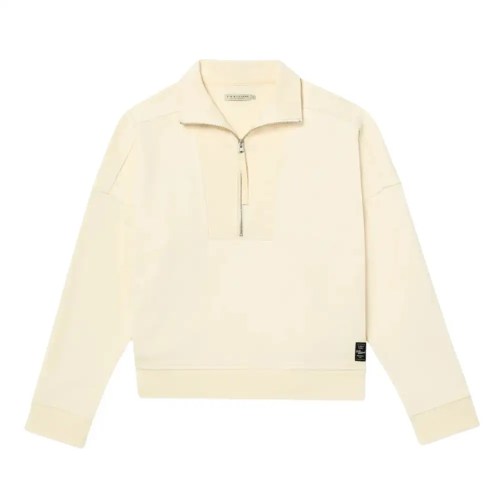 R.M.Williams Tambaroora 1/4 Sweatshirt Ecru