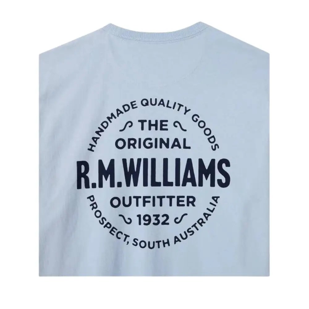 R.M.Williams Type T-Shirt Light Blue