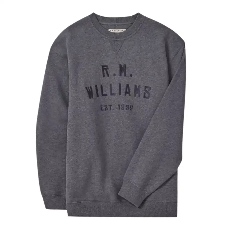 R.M.Williams Mens Bale Sweatshirt Charcoal