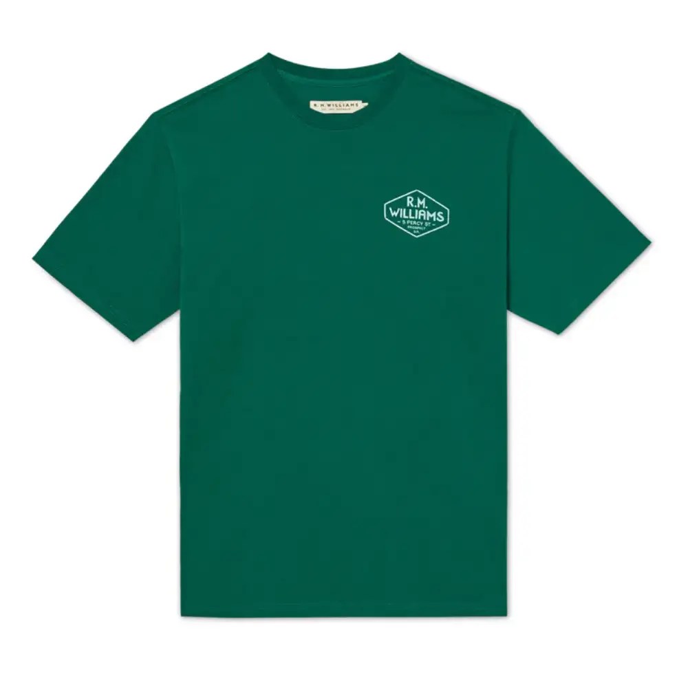 R.M.Williams Mens Gladstone T-Shirt Forest Green