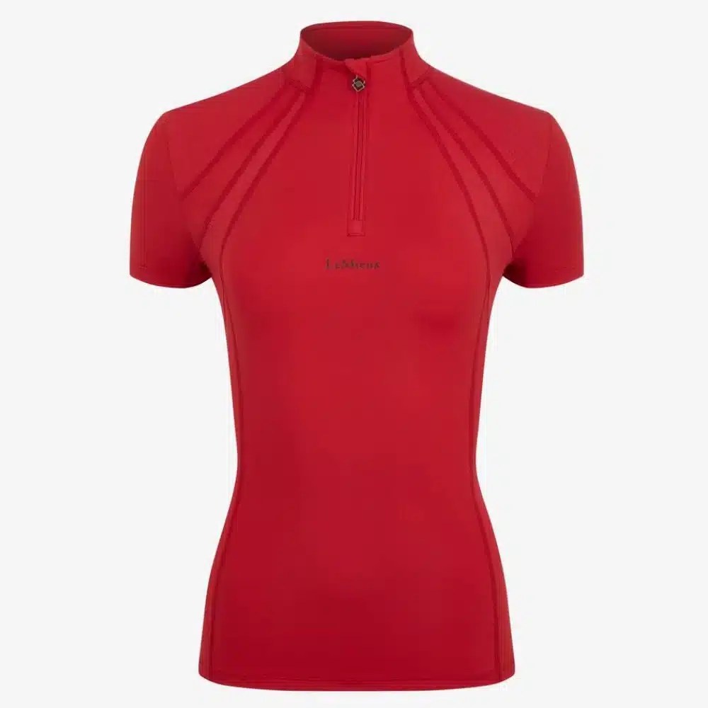 LeMieux Ladies Mia Mesh Short Sleeved Base Layer Chilli