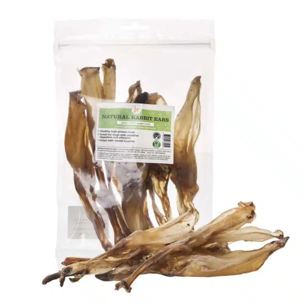 JR Natural Rabbits Ears Dog Treats 100g