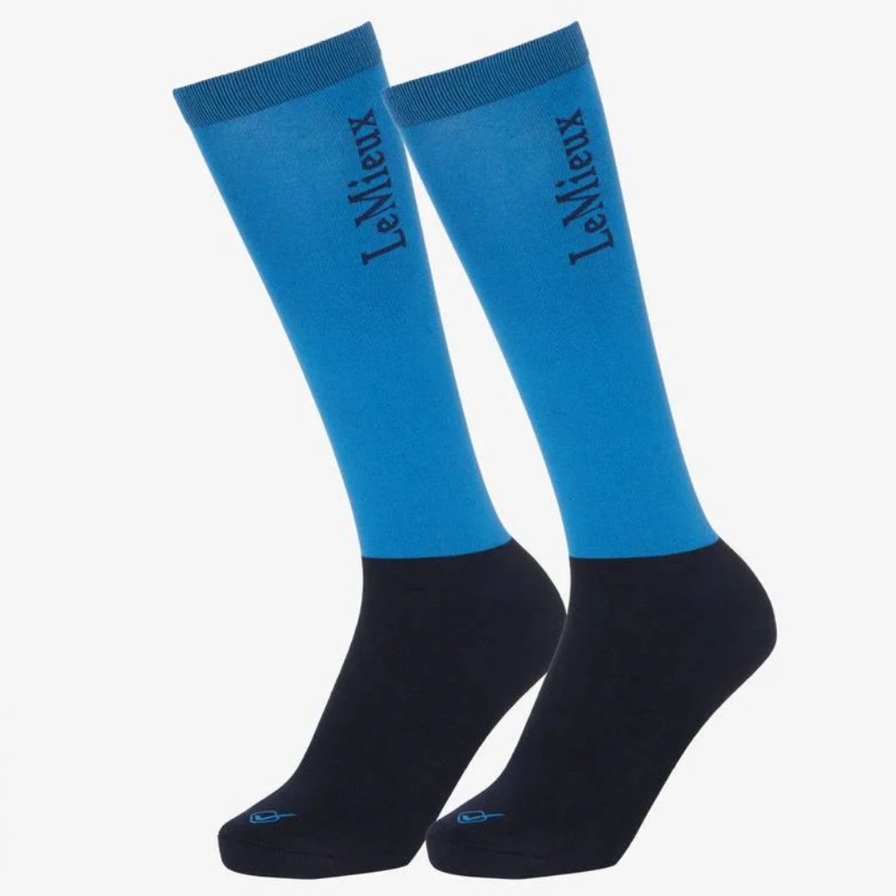 LeMieux Competition Socks (Twin Pack) Benetton Blue