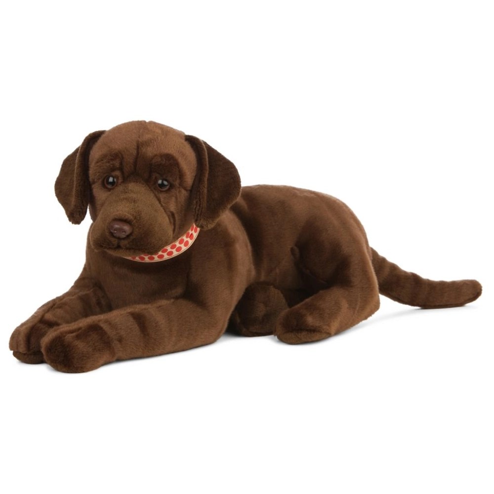 Living Nature Giant Chocolate Labrador Soft Toy