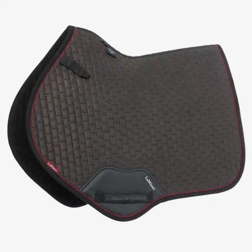 LeMieux Suede Close Contact Saddle Pad Cinder