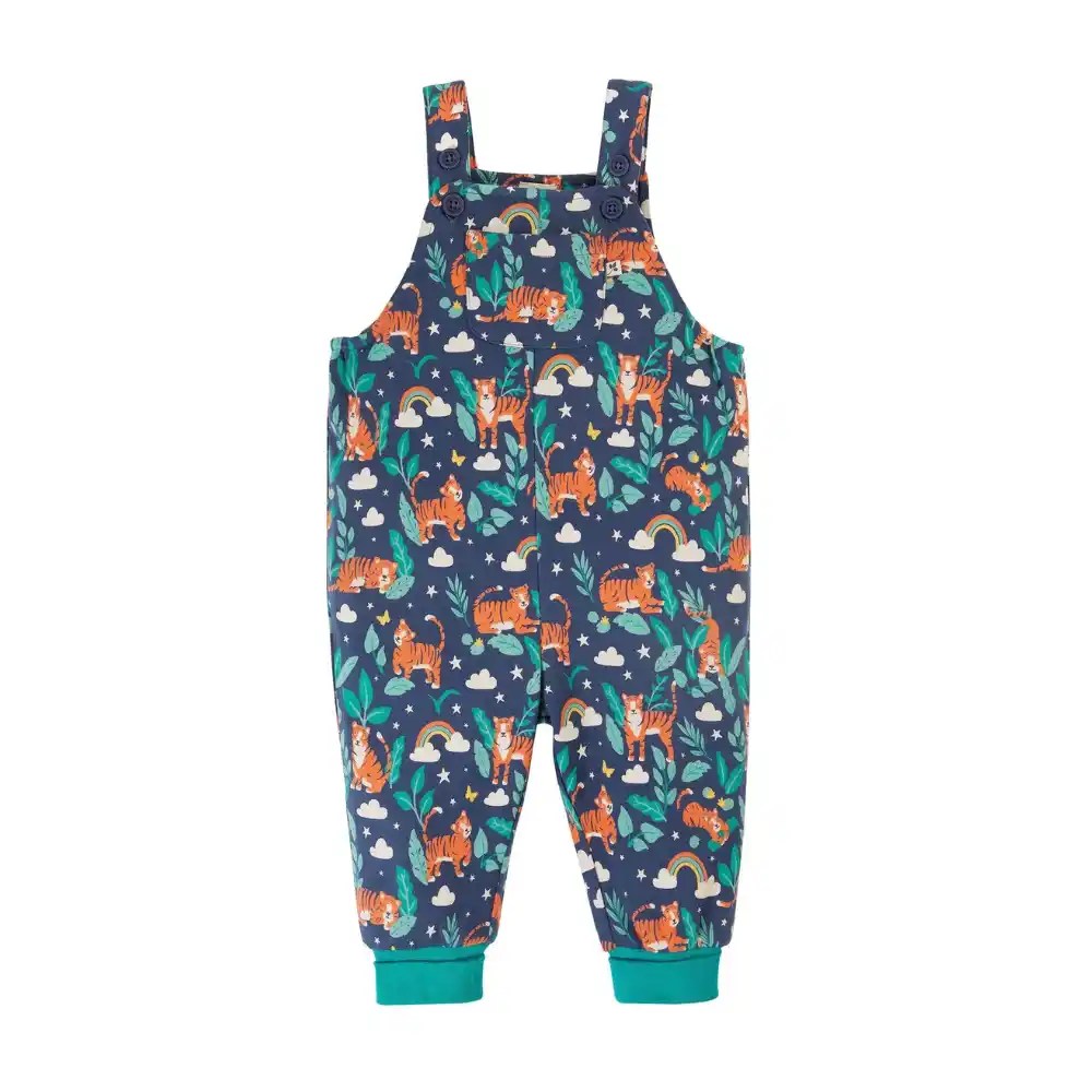 Frugi Childrens Parsnip Dungaree Roarsome!