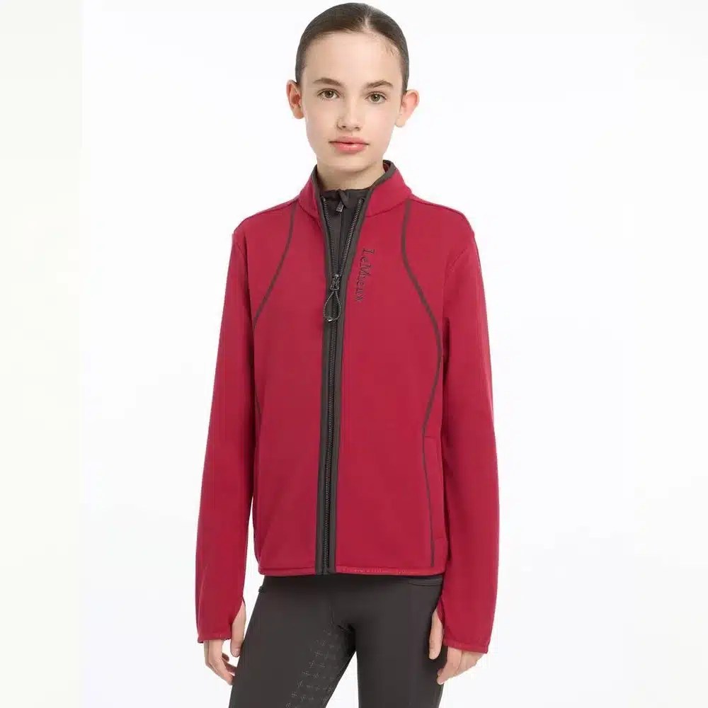 LeMieux Childrens Young Rider Felicity Fleece Zip Through Ember