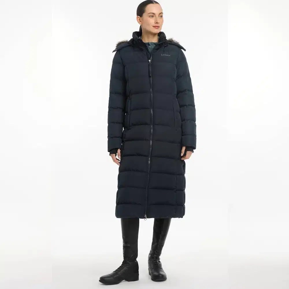 LeMieux Ladies Harper Longline Puffer Coat Navy