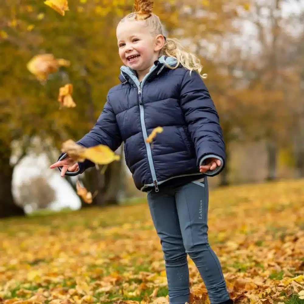 LeMieux Childrens Mini Megan Reversible Puffer Jacket Navy