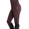 Aztec Diamond Young Rider Full Seat Leggings Deep Mauve