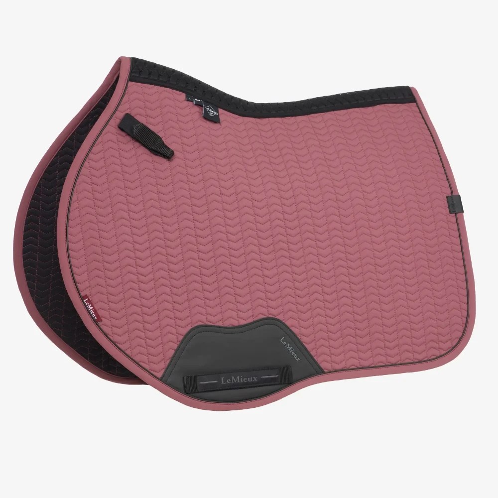 LeMieux Essence Euro Jump Soft Shell Saddle Pad Rosewood