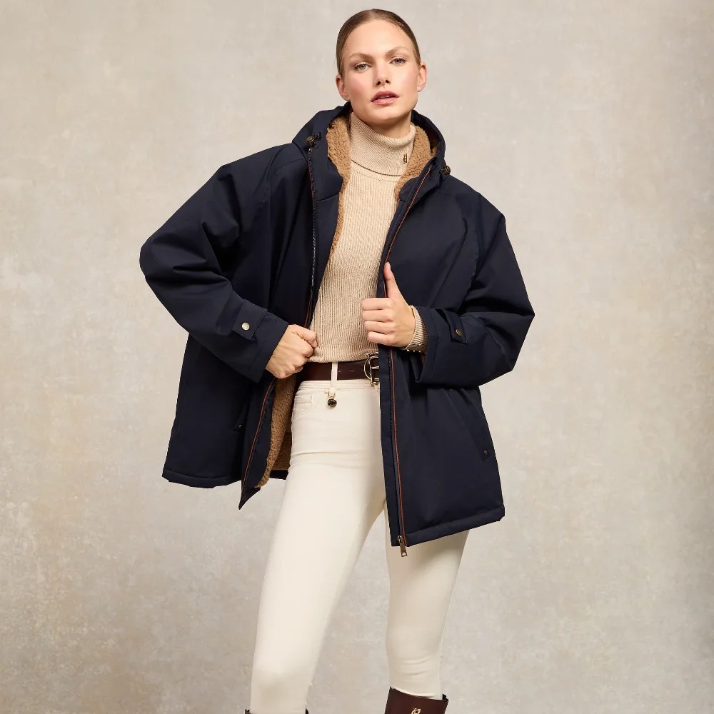 Holland Cooper One Size Waterproof Jacket Ink Navy