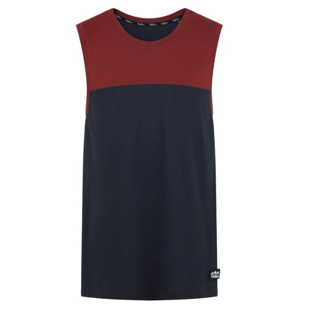 Ridgeline Unisex Backslider Singlet Vest Top Navy Multi