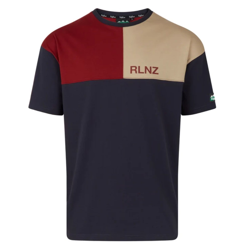 Ridgeline Unisex Backslider T Shirt Navy Multi