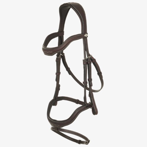 LeMieux Kudos Contour Flash Bridle Brown