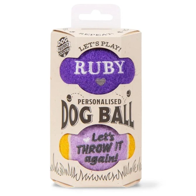 History & Heraldry Dog Ball Set - Ruby