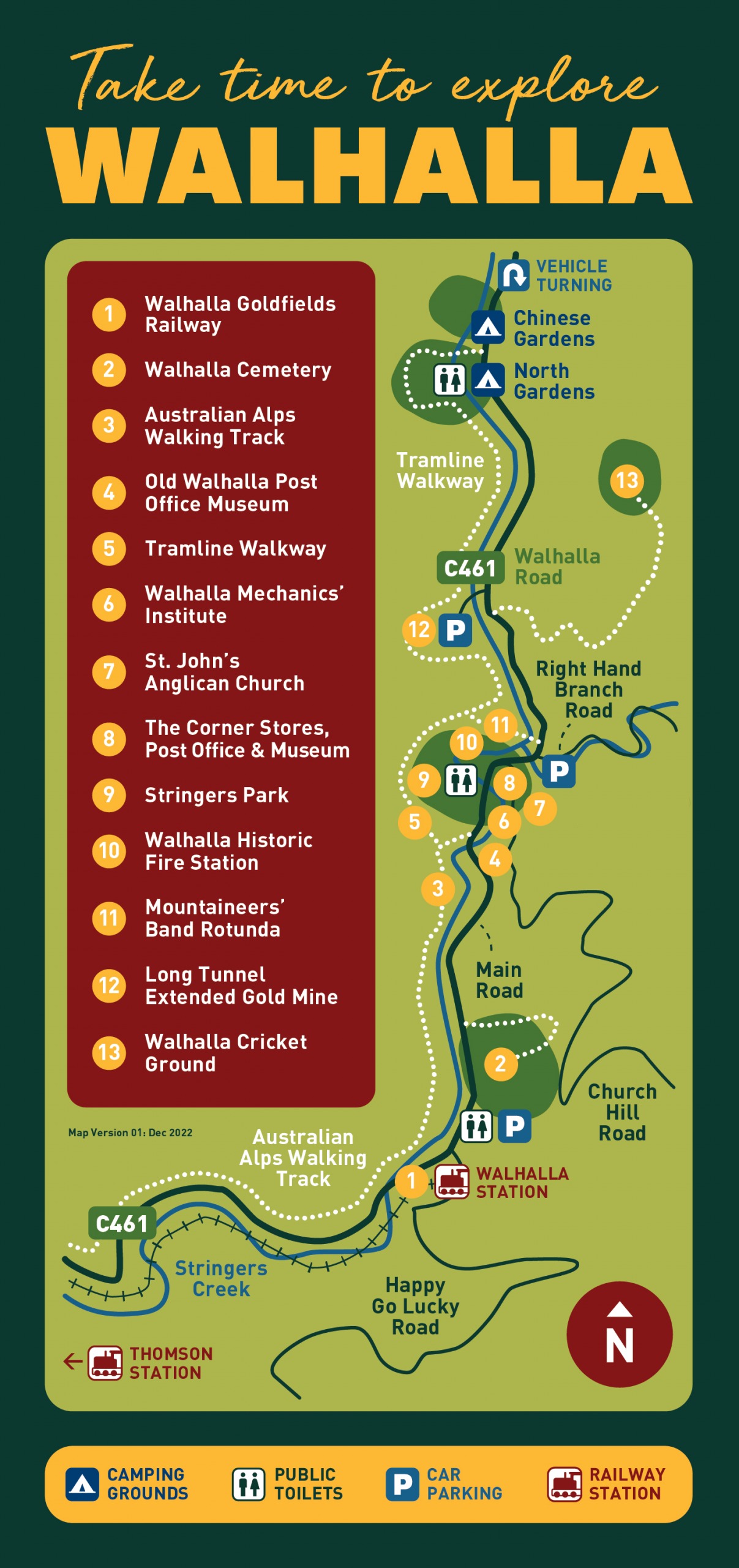 Walhalla Goldfields Railway One Of Australia S Most Spectacular Rail Walhalla Town Map Scaled 