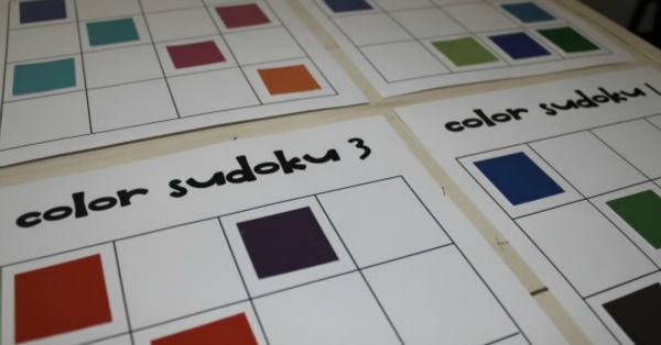 color sudoku a preschool kindergarten math game walking by the way