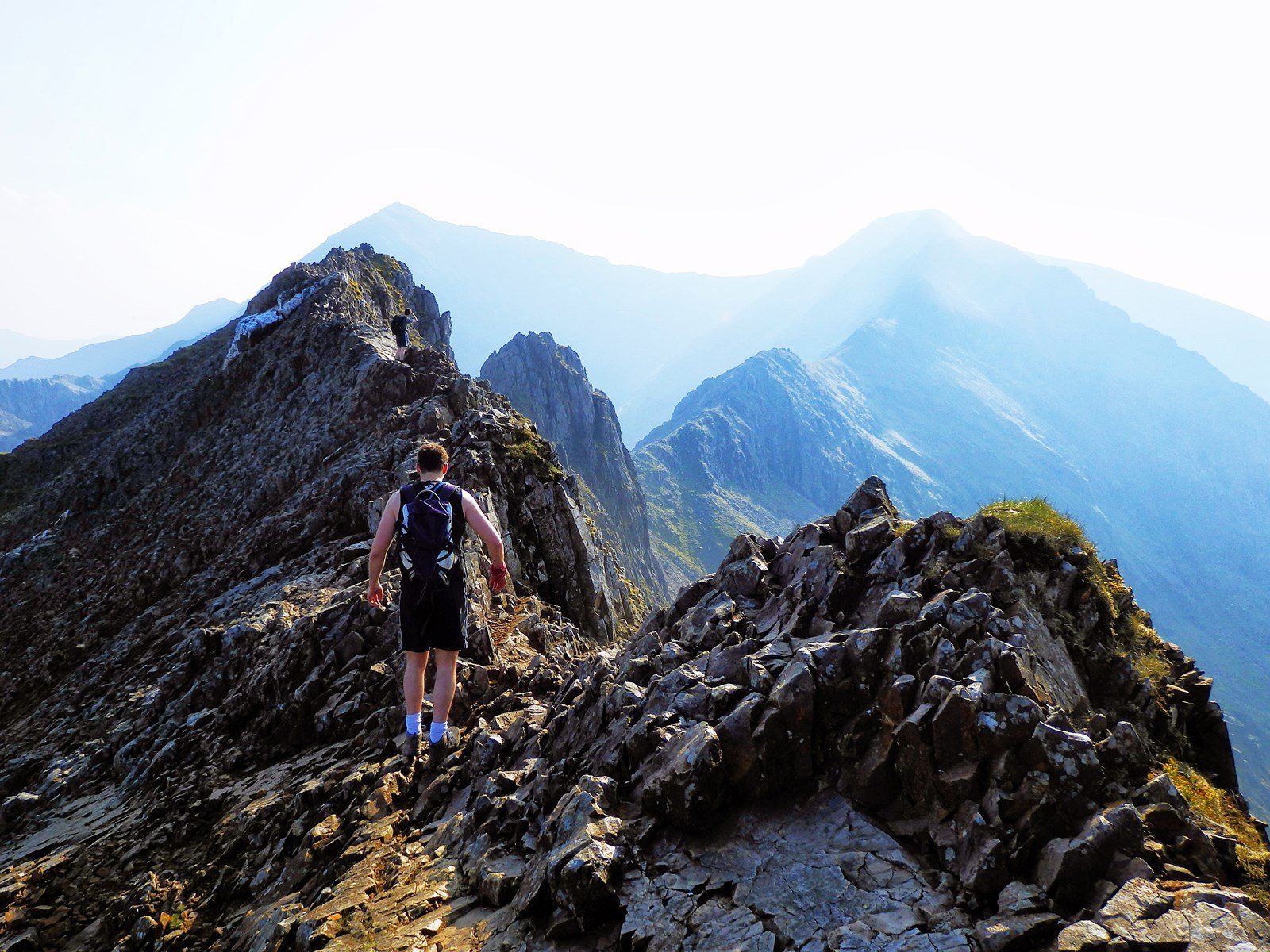 Stuck on Crib Goch, Snowdon