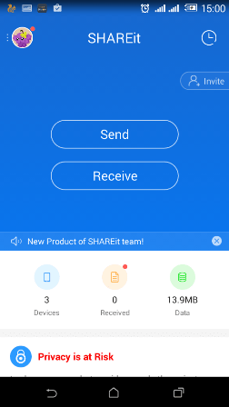 ShareIt on Android