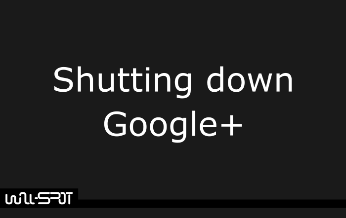 Shutting down google+