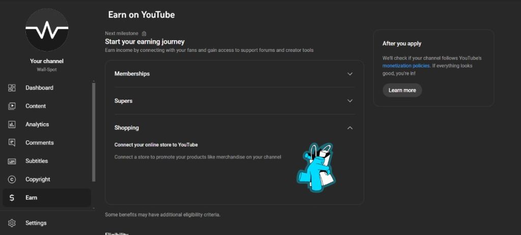 YouTube partner program earn passive income