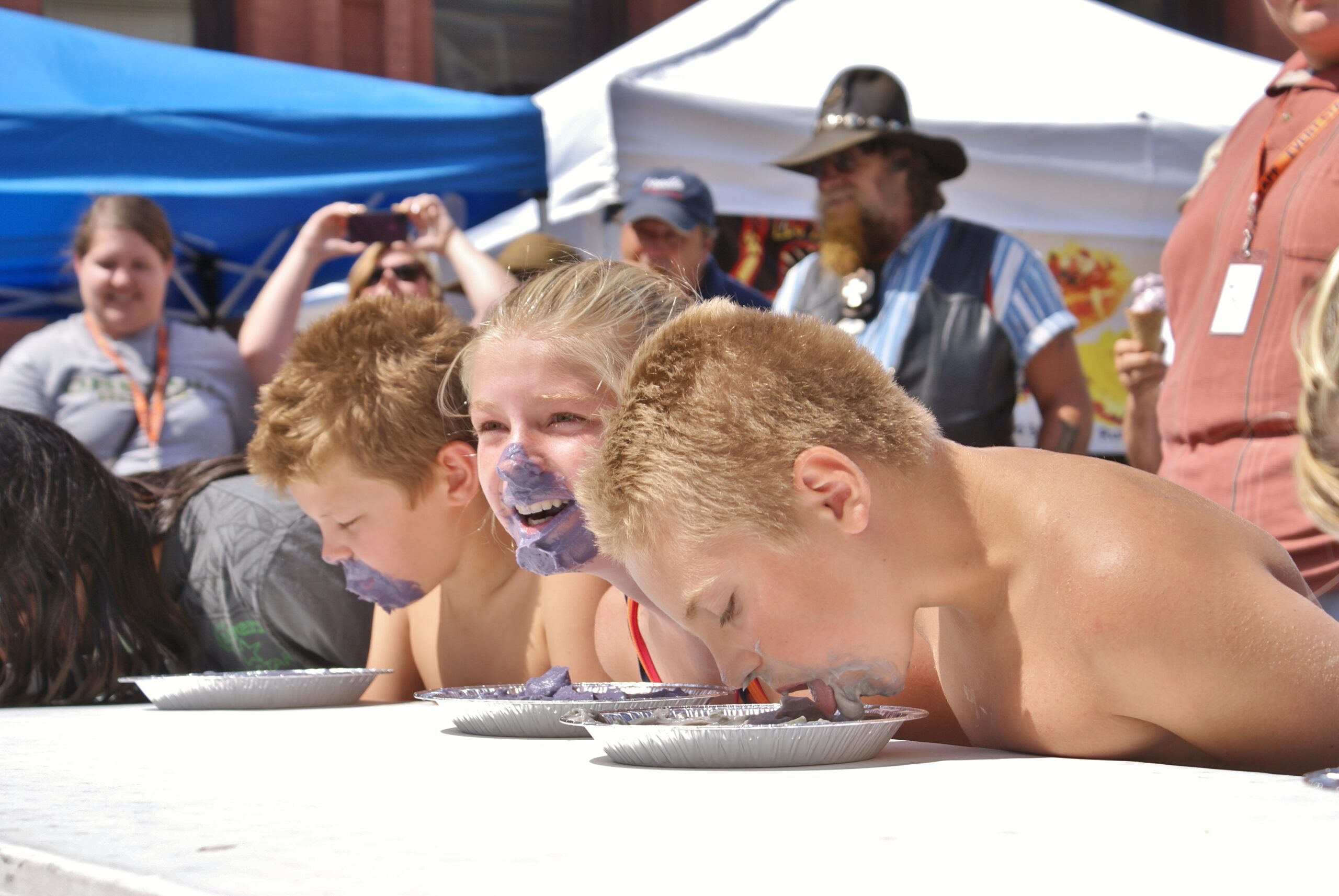 Huckleberry Pie Eating Contest