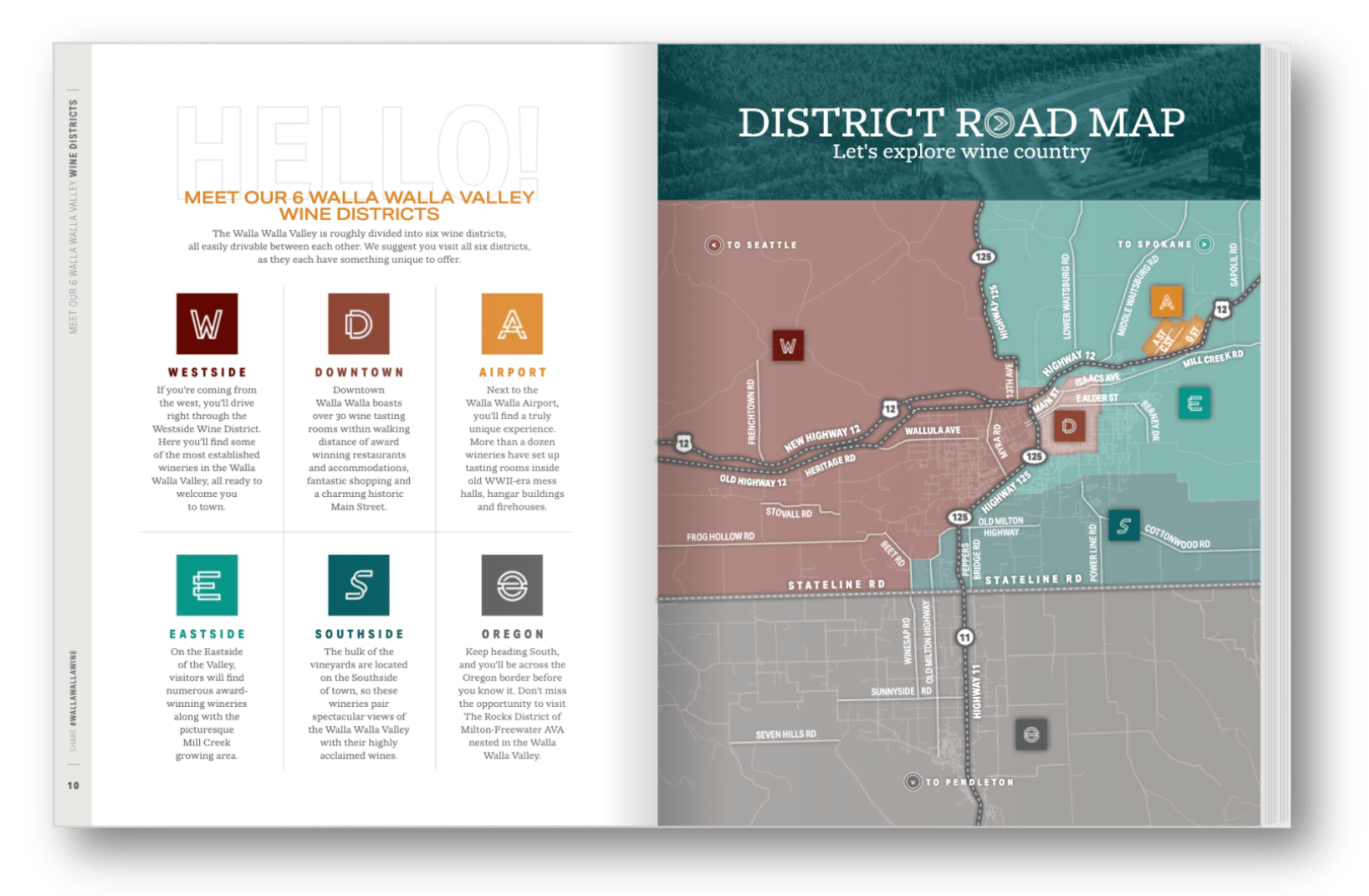 Wineries 1 Walla Walla Valley Wine Wine Guide Map Horizontal 