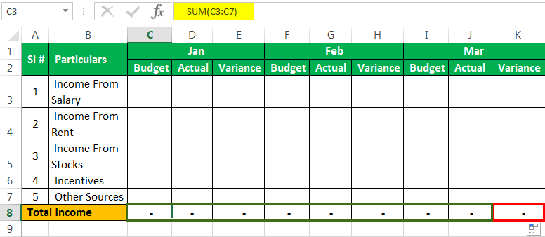Personal Budget Template In Excel Example Download How To Create