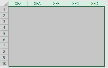 Строки и столбцы в Excel - пример 1-7