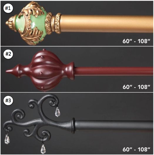 Fancy wall tapestry rod