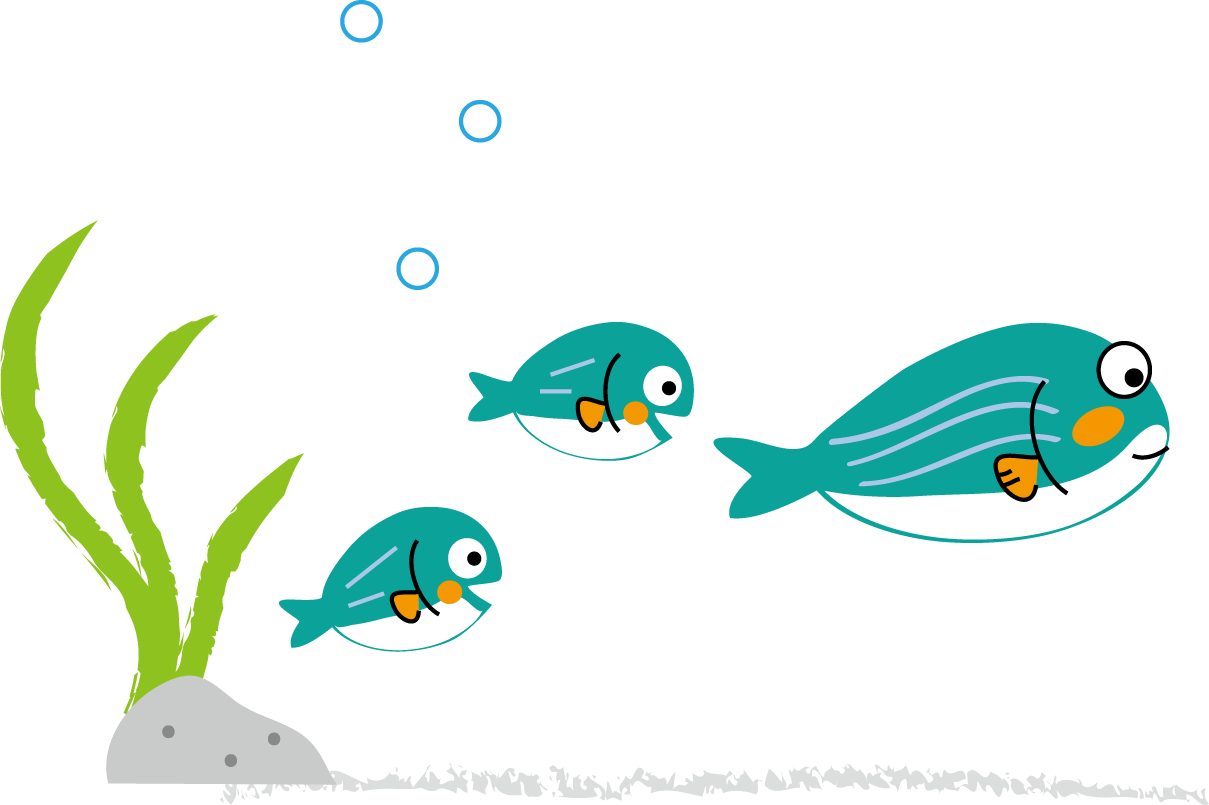 かわいい 水族館 生き物 イラスト