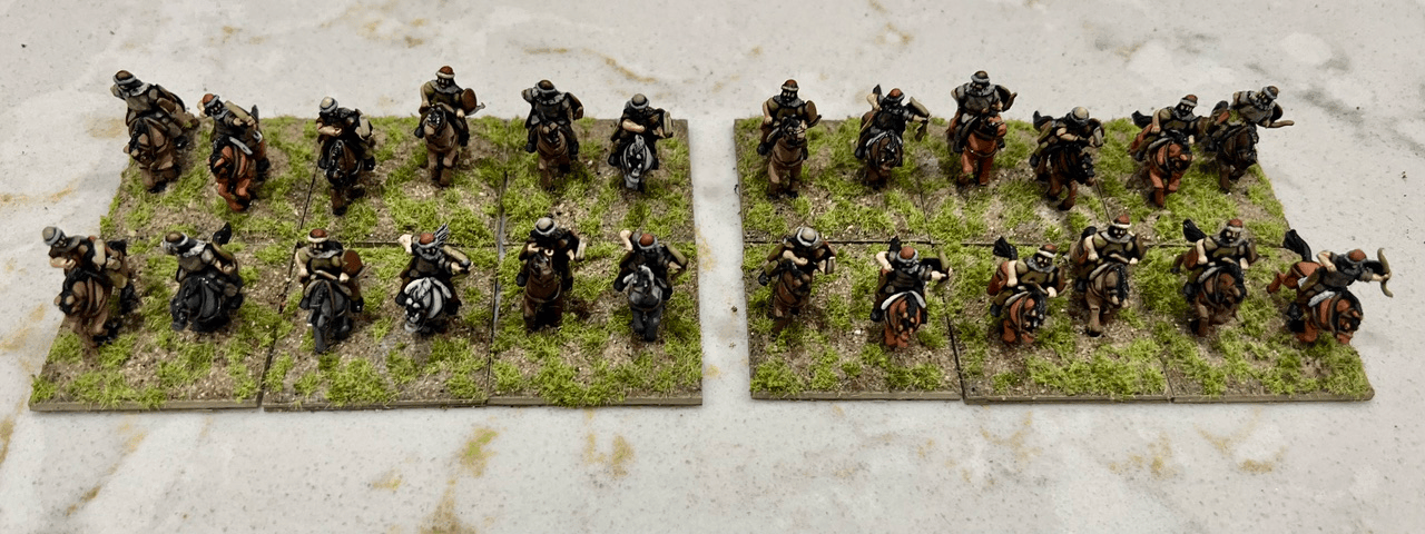 Painted 15mm Roman Hunnic Foederati cavalry