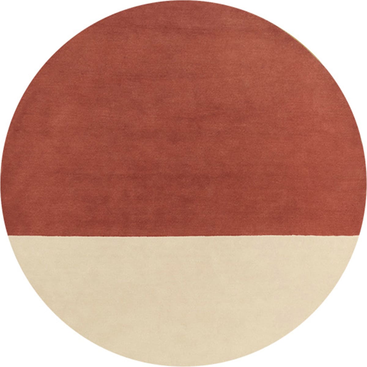 Pre-Sale Color Block Circular Rug – Modern Round Hand-Tufted Wool Area Carpet for Living Room & Bedroom - Warmly Home