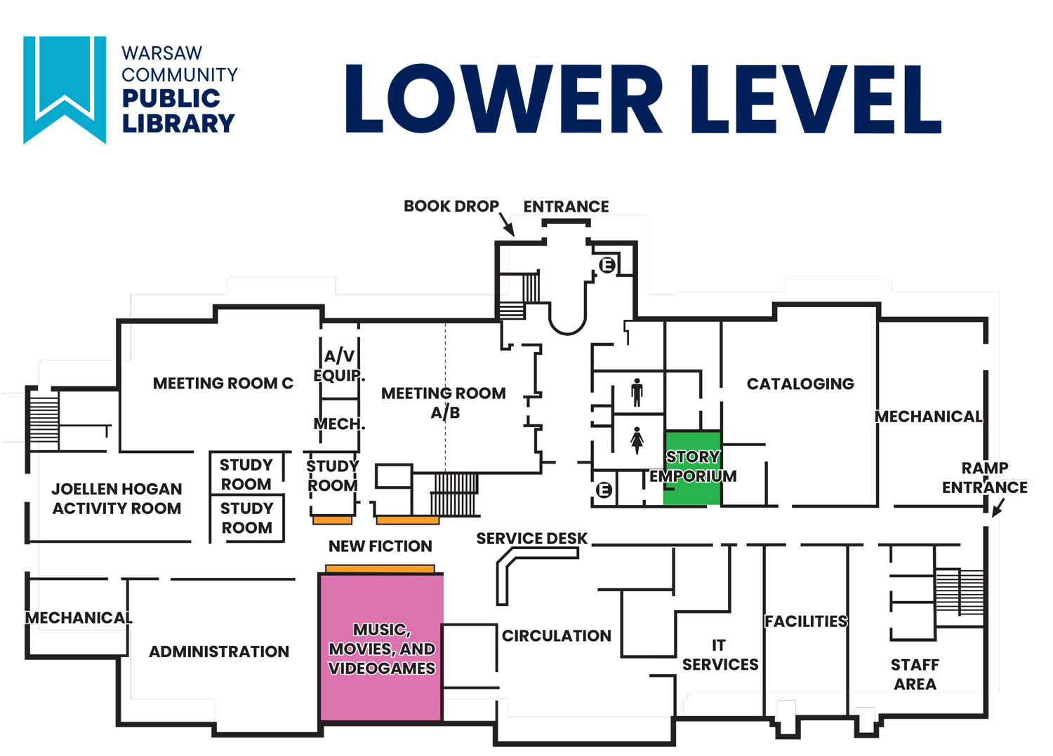 Map Of The Library Warsaw Library 