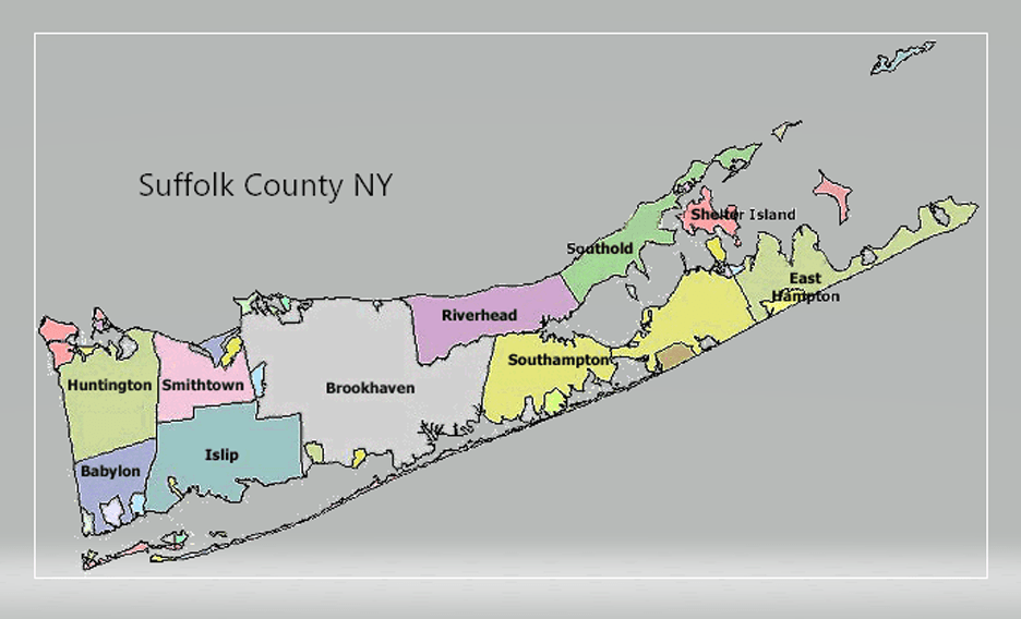Suffolk County Map Backflow Prevention Services 2000.